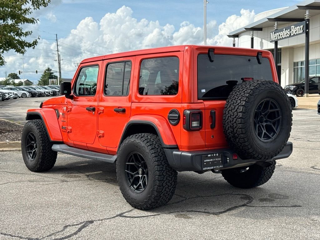 Used 2019 Orange Jeep Unlimited Sahara image 3