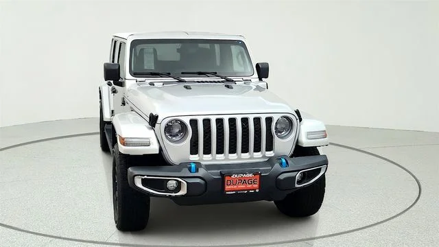 Used 2023 Silver Jeep Sahara 4xe image 2