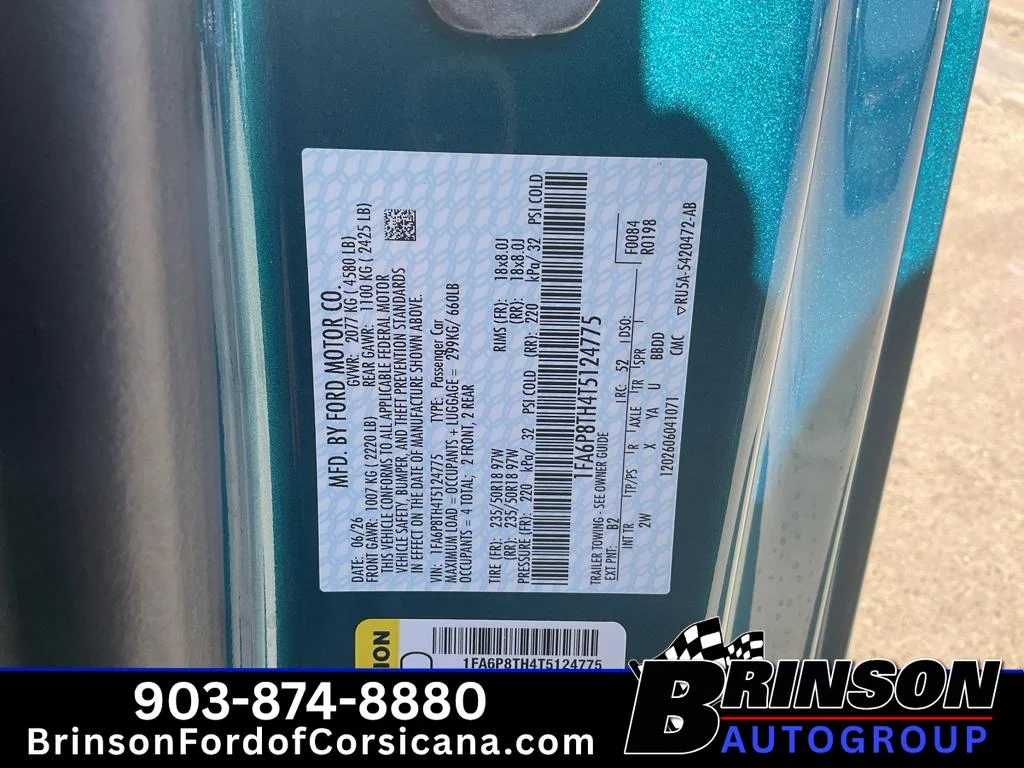 New 2026 Adriatic Blue Metallic Ford EcoBoost® Fastback image 15