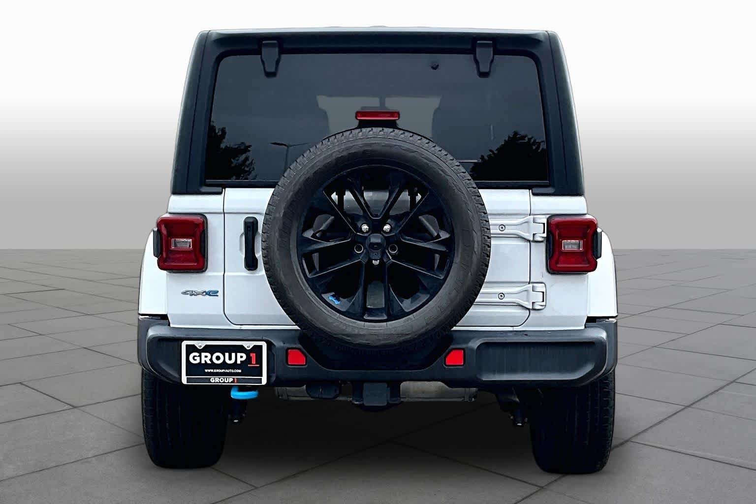 Used 2023 Bright White Clearcoat Jeep Sahara image 5