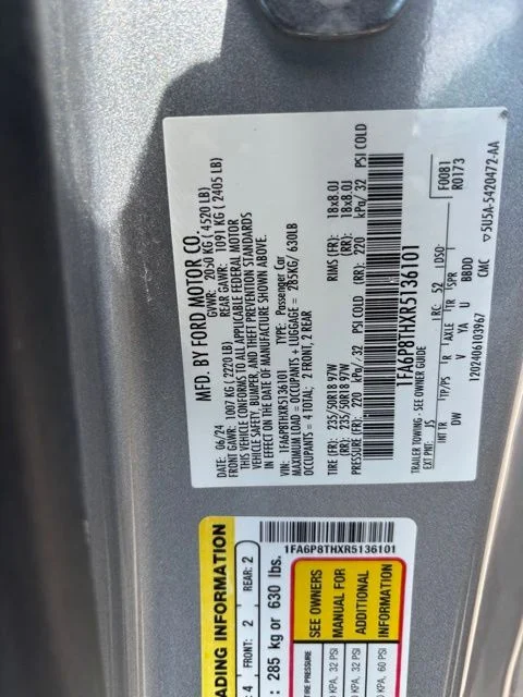 Used 2024 Silver Ford EcoBoost image 8