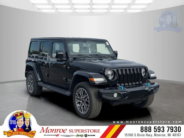 Certified Used 2023 Black Jeep High Altitude 4xe image 1