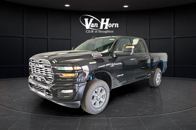 New 2026 Diamond Black Crystal Pearl-Coat Exterior Paint RAM Big Horn image 3
