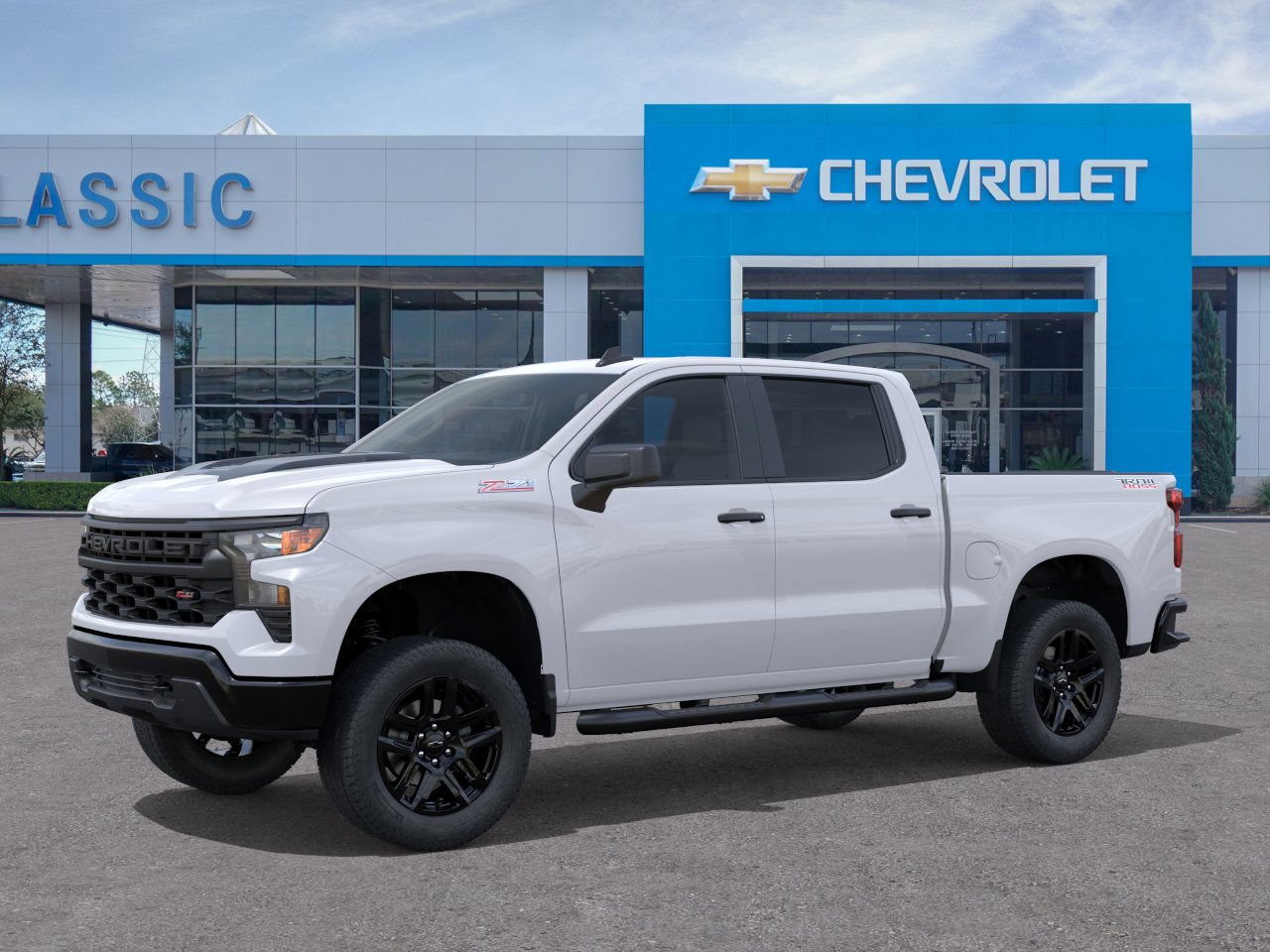 2026 Chevrolet Silverado 1500 Custom Trail Boss White at Classic Elite Chevrolet Hwy 6