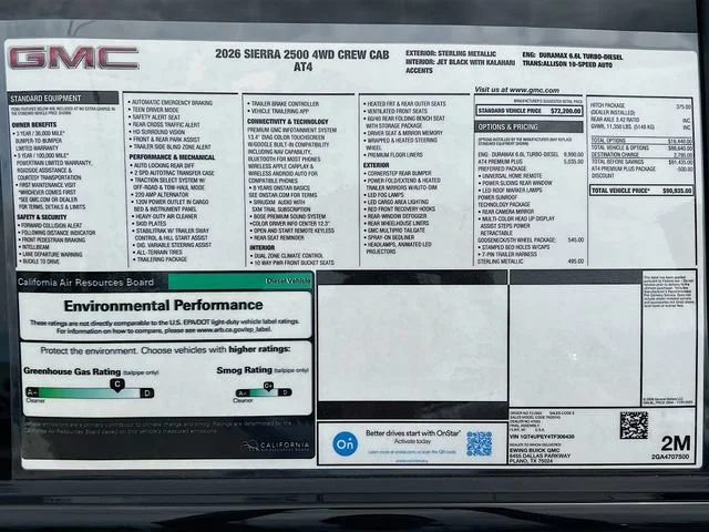 New 2026 Sterling Metallic GMC AT4 image 21