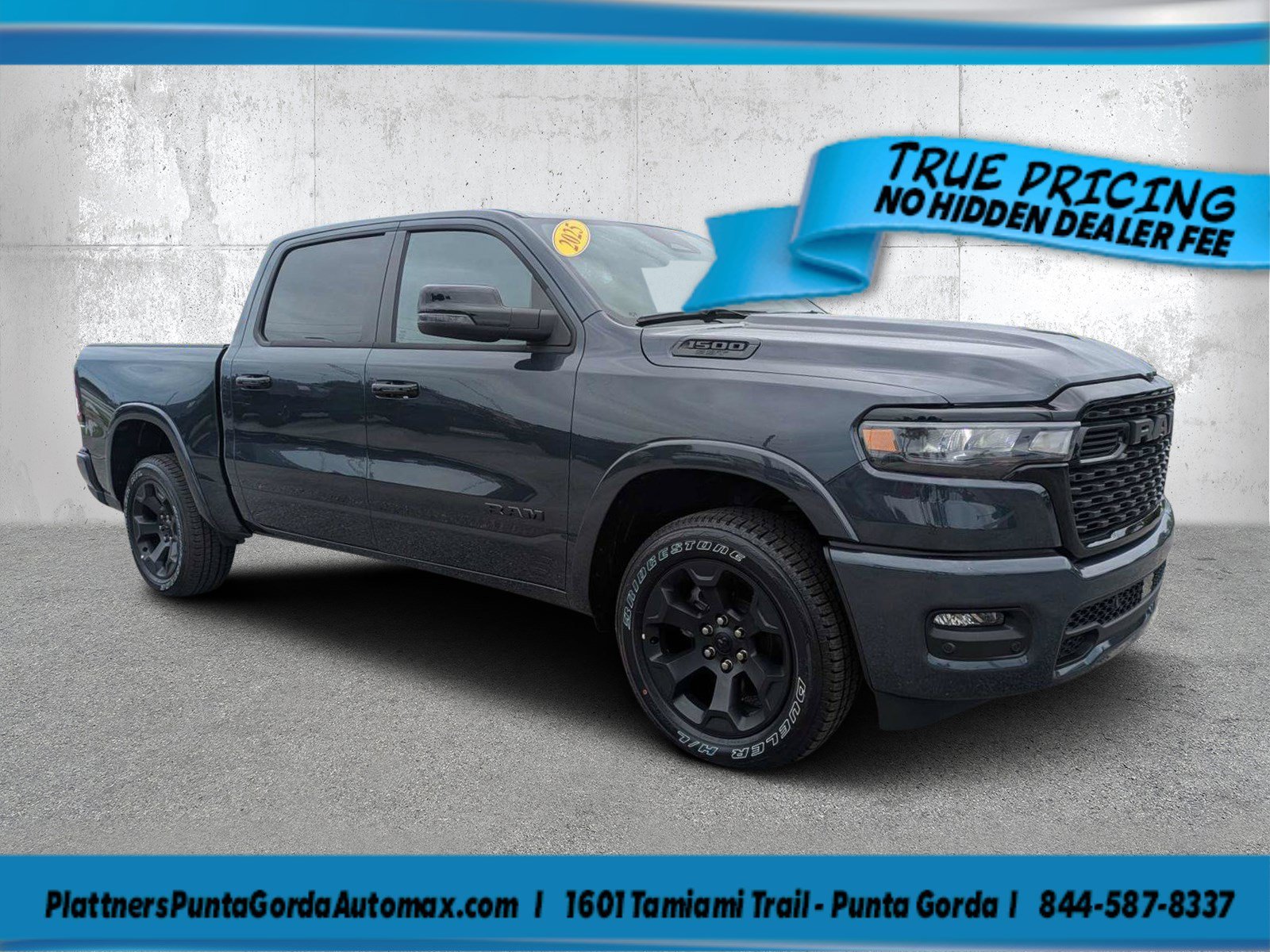 Used 2025 Forged Blue Metallic Ram Big Horn image 1