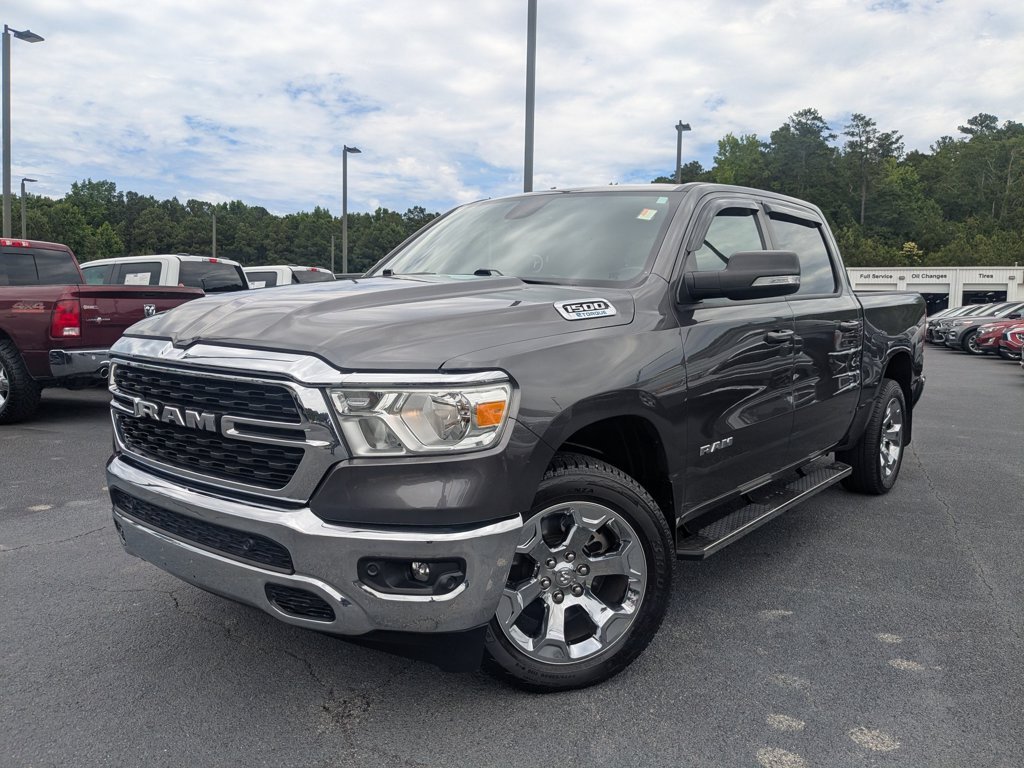 Used 2022 Granite Crystal Metallic Clearcoat Ram Big Horn image 1