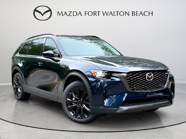 New 2026 Deep Crystal Blue Mica Mazda 3.3 Turbo Premium Sport AWD image 1