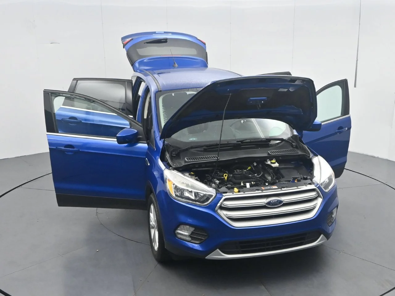 Certified Used 2019 Lightning Blue Ford SE image 53