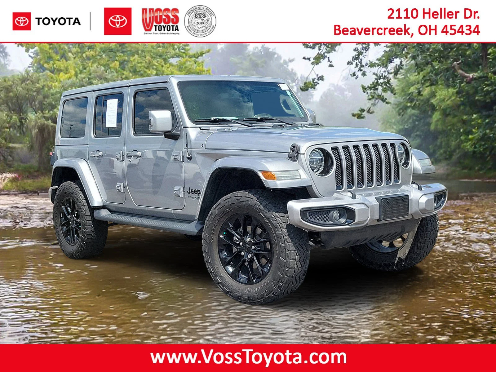 Used 2021 Billet Silver Metallic Clear Coat Jeep High Altitude image 1