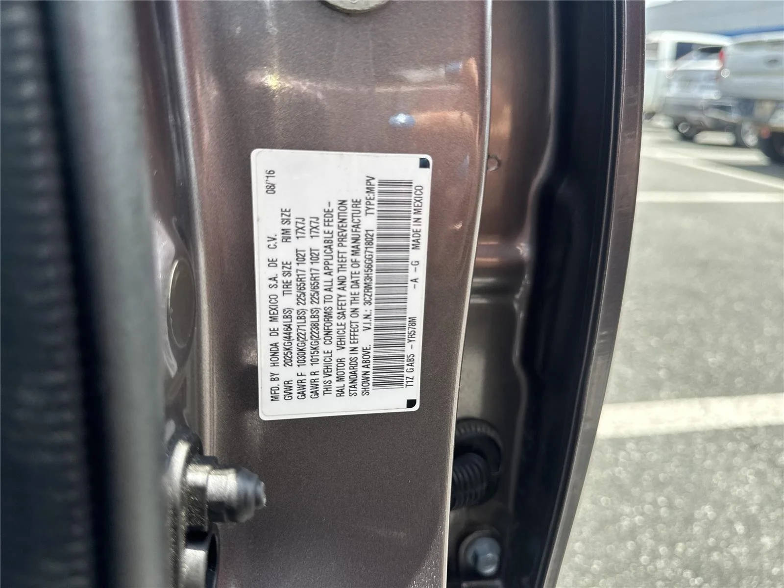 Used 2016 Urban Titanium Metallic Honda EX image 38