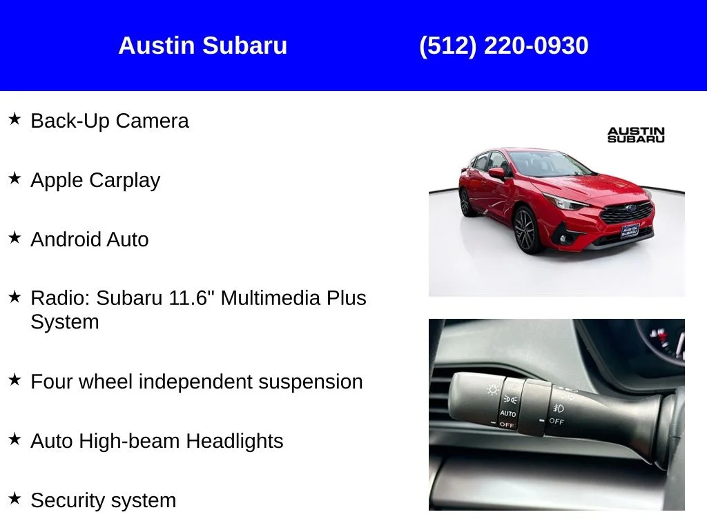 New 2026 Red Subaru Sport image 9