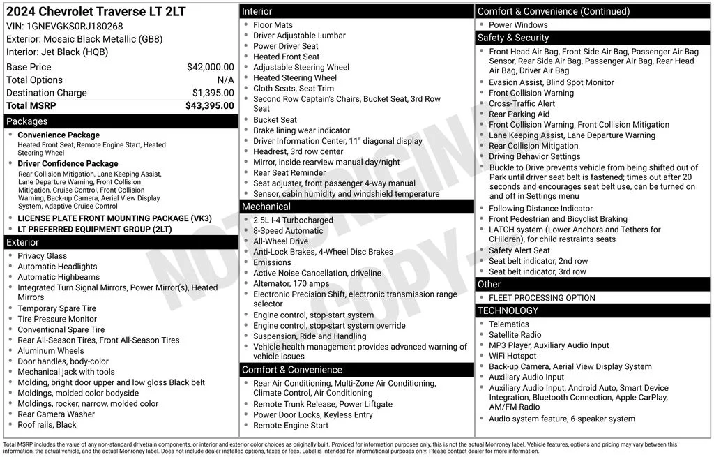 Used 2024 Black Chevrolet LT image 4