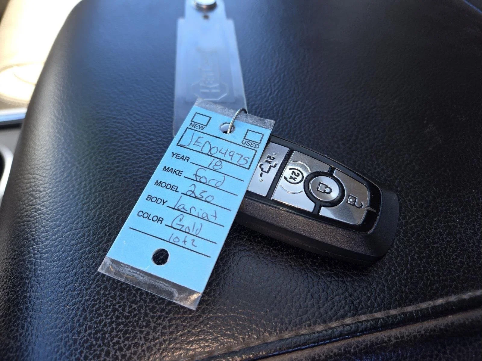 Used 2018 White Gold/Stone Gray Ford Lariat image 55