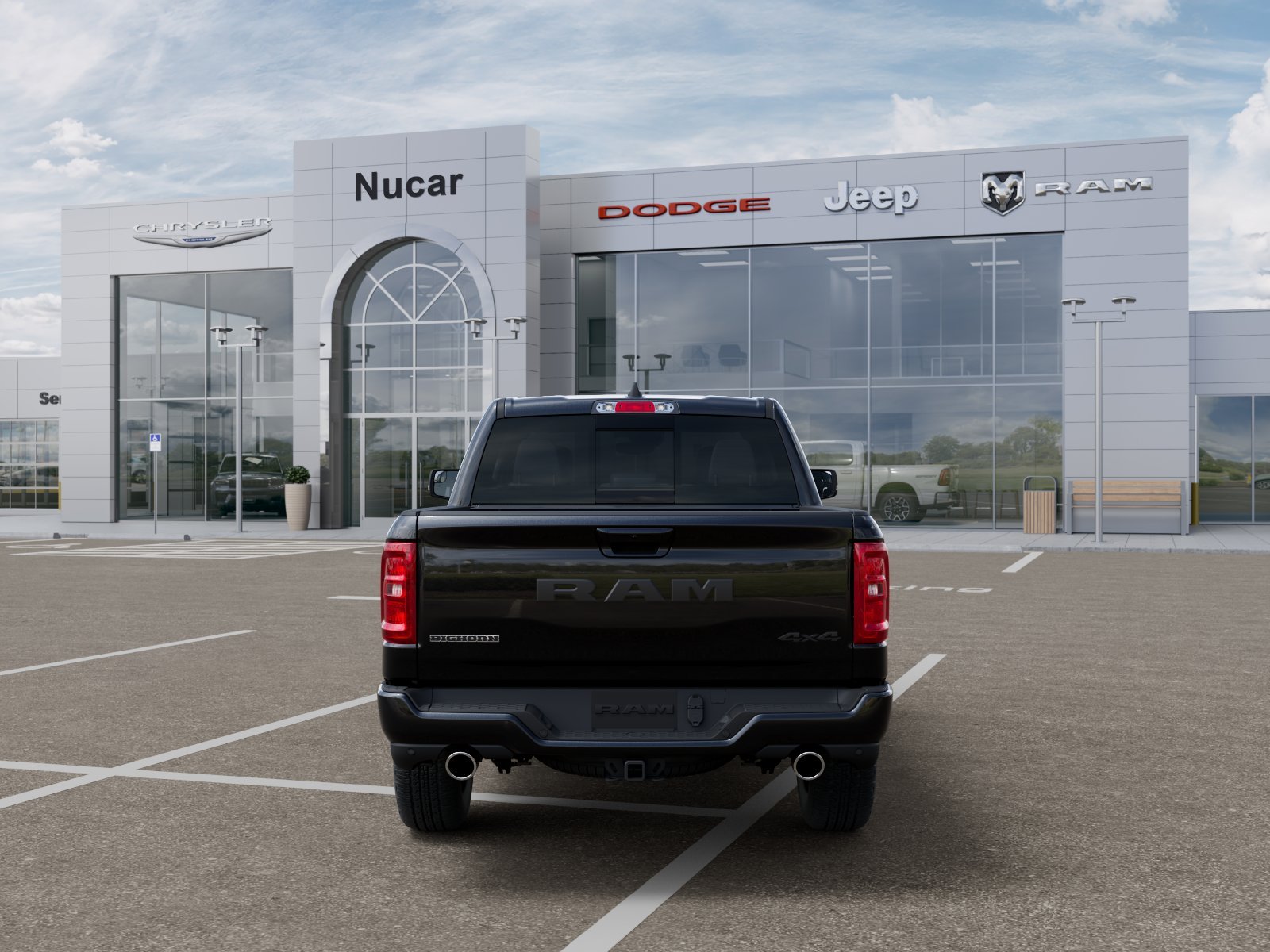 New 2026 Diamond Black Crystal Pearl-Coat Exterior Paint RAM Big Horn/Lone Star image 7