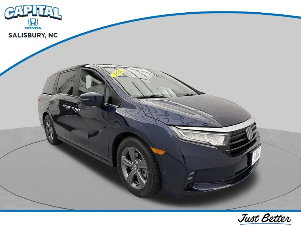 Used 2022 Obsidian Blue Pearl Honda EX image 1