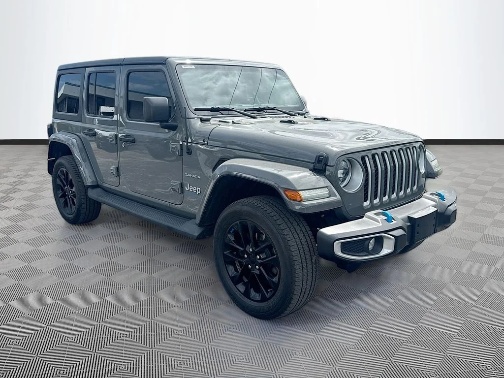 Used 2023 Gray Jeep Sahara 4xe image 4