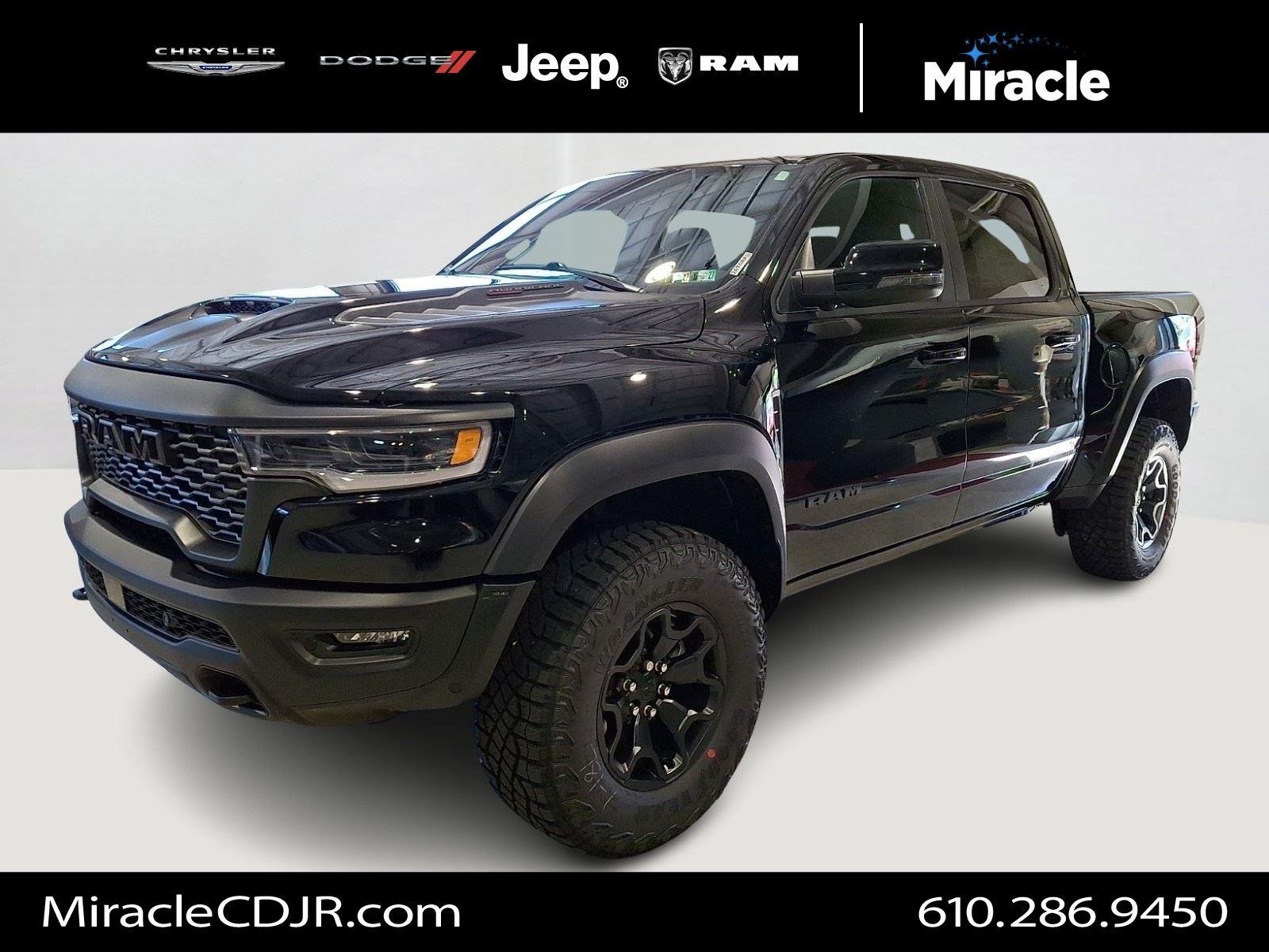New 2026 Diamond Black Crystal Pearl-Coat Exterior Paint RAM RHO image 1