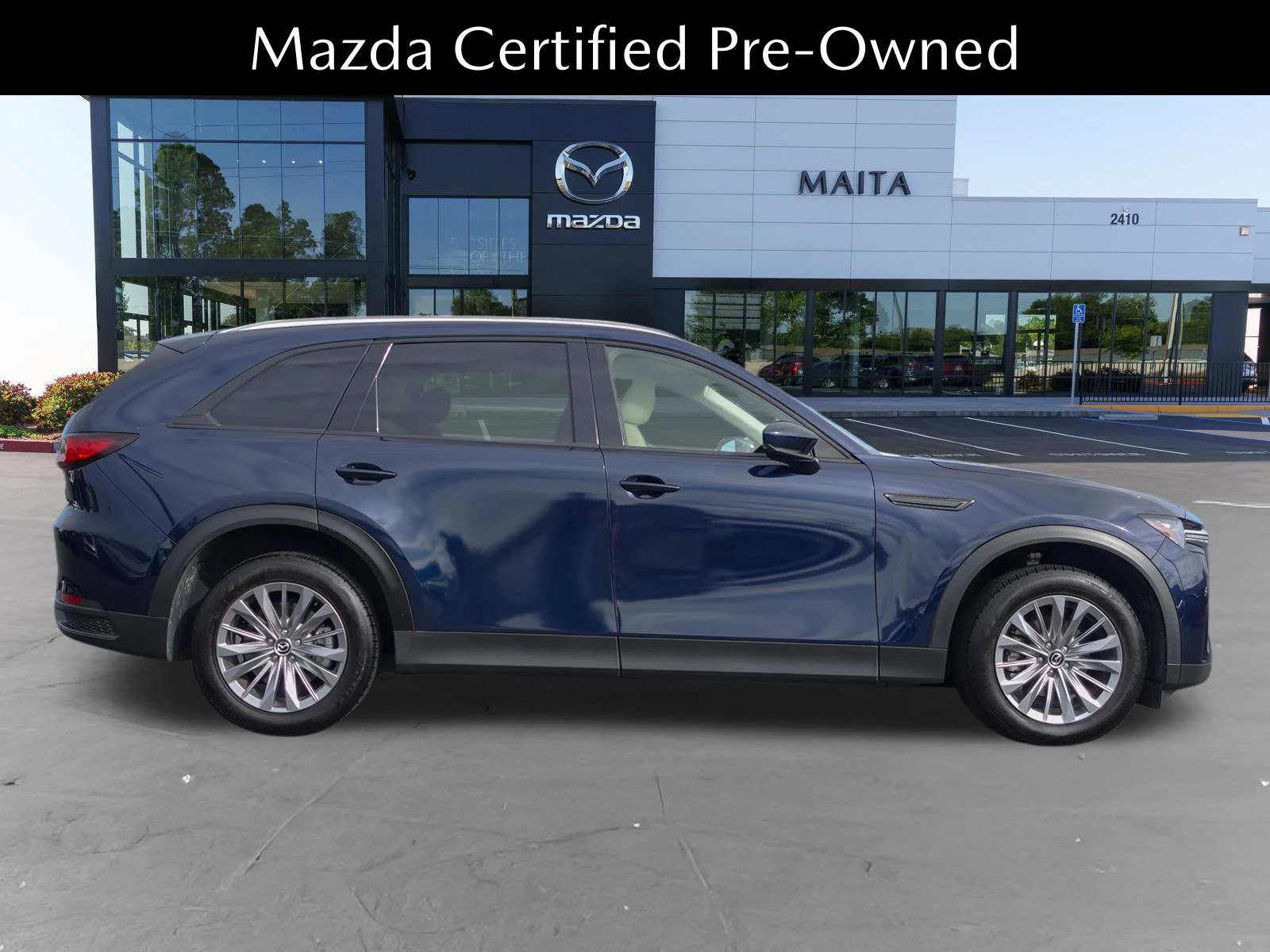 Certified Used 2024 Deep Crystal Blue Mica Mazda 3.3 Turbo Preferred Plus image 2