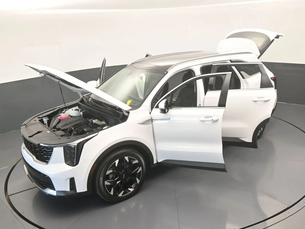 Used 2025 Glacial White Pearl Kia EX image 66