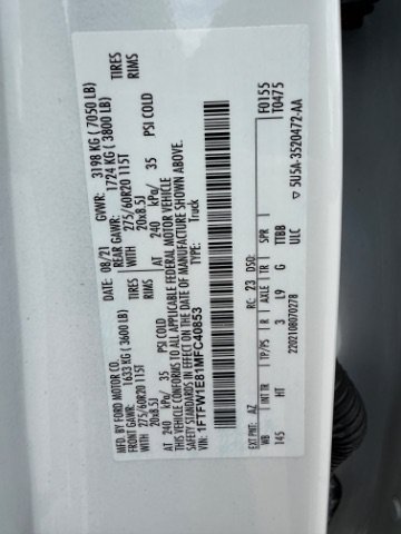 Used 2021 White Ford LARIAT image 25