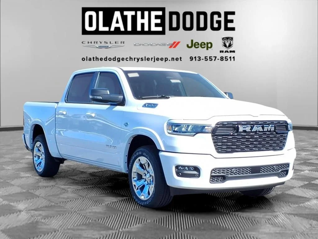 New 2026 Bright White Clear-Coat Exterior Paint RAM Big Horn/Lone Star image 8