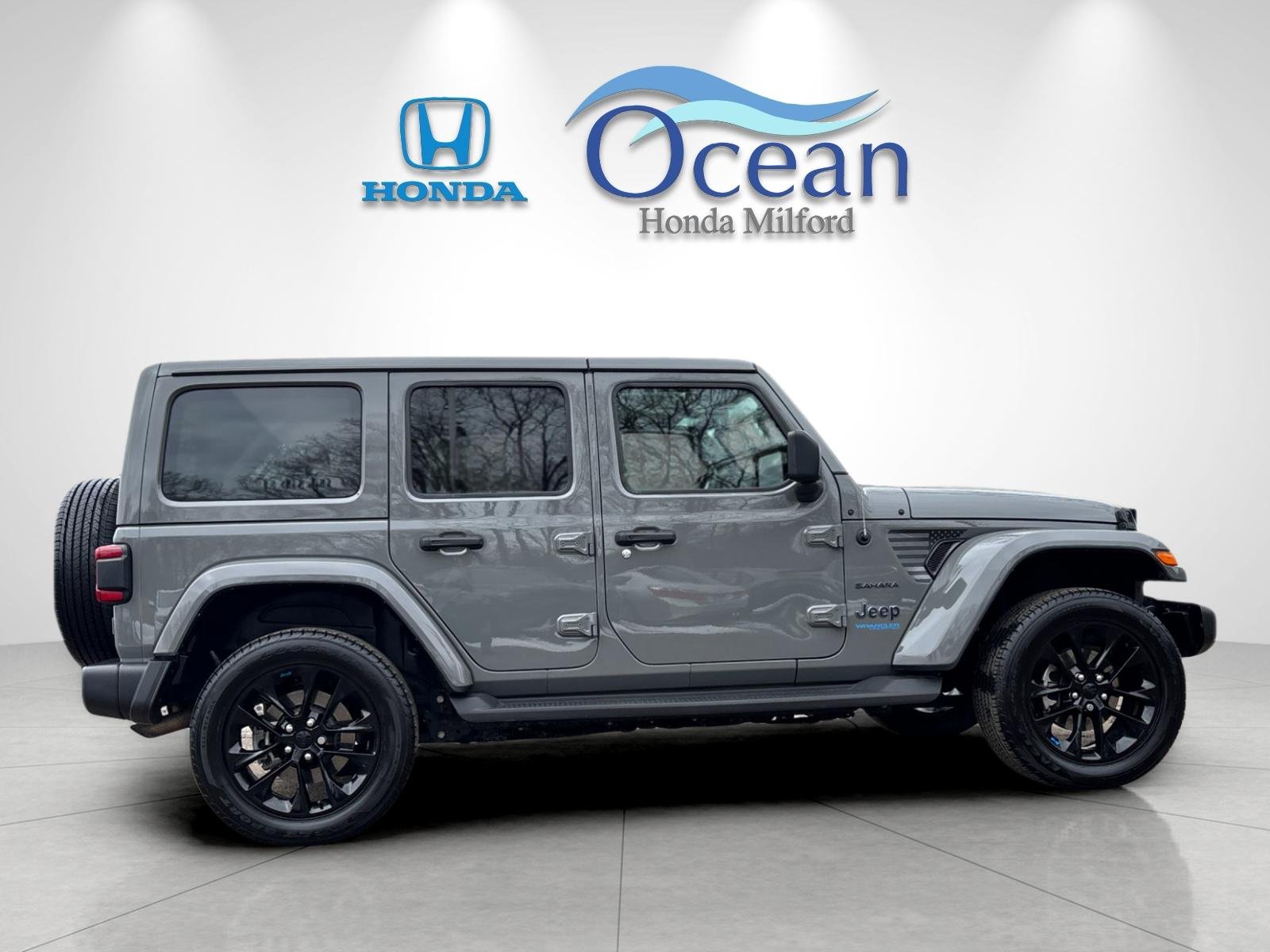 Used 2022 Jeep Wrangler Unlimited Sahara 4XE with VIN 1C4JJXP65NW100961 for sale in Milford, CT