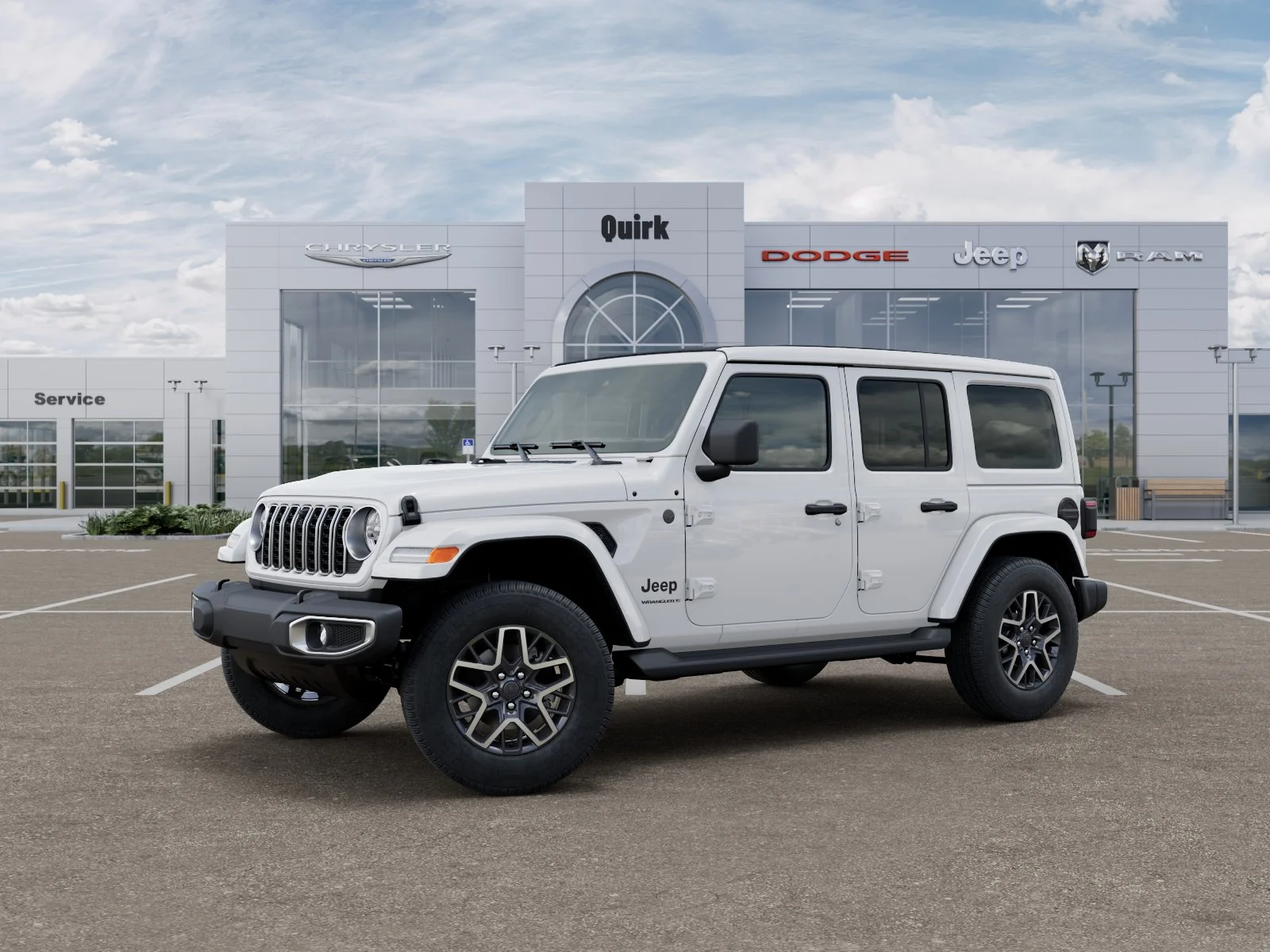 New 2026 Bright White Clear-Coat Exterior Paint Jeep Sahara image 28