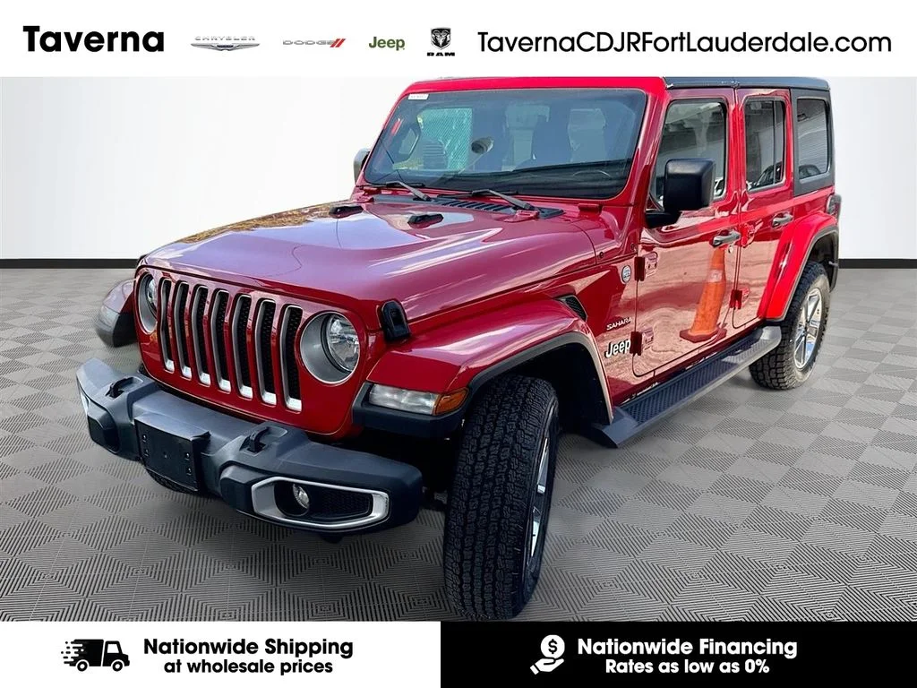 Used 2023 Red Jeep Sahara image 1
