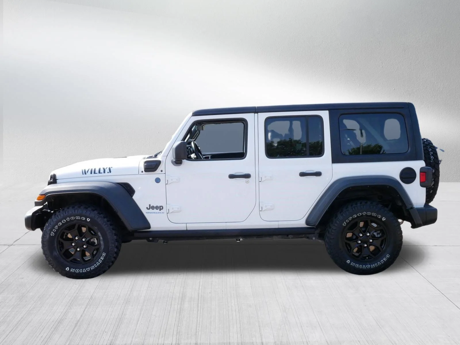 Used 2023 Bright White Clearcoat Jeep Willys image 4
