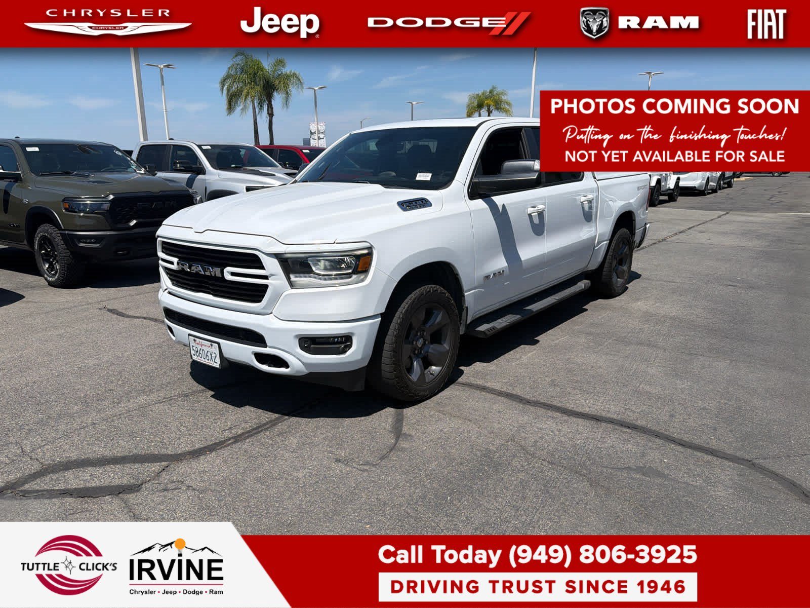 Used 2020 Bright White Clearcoat Ram Big Horn image 2