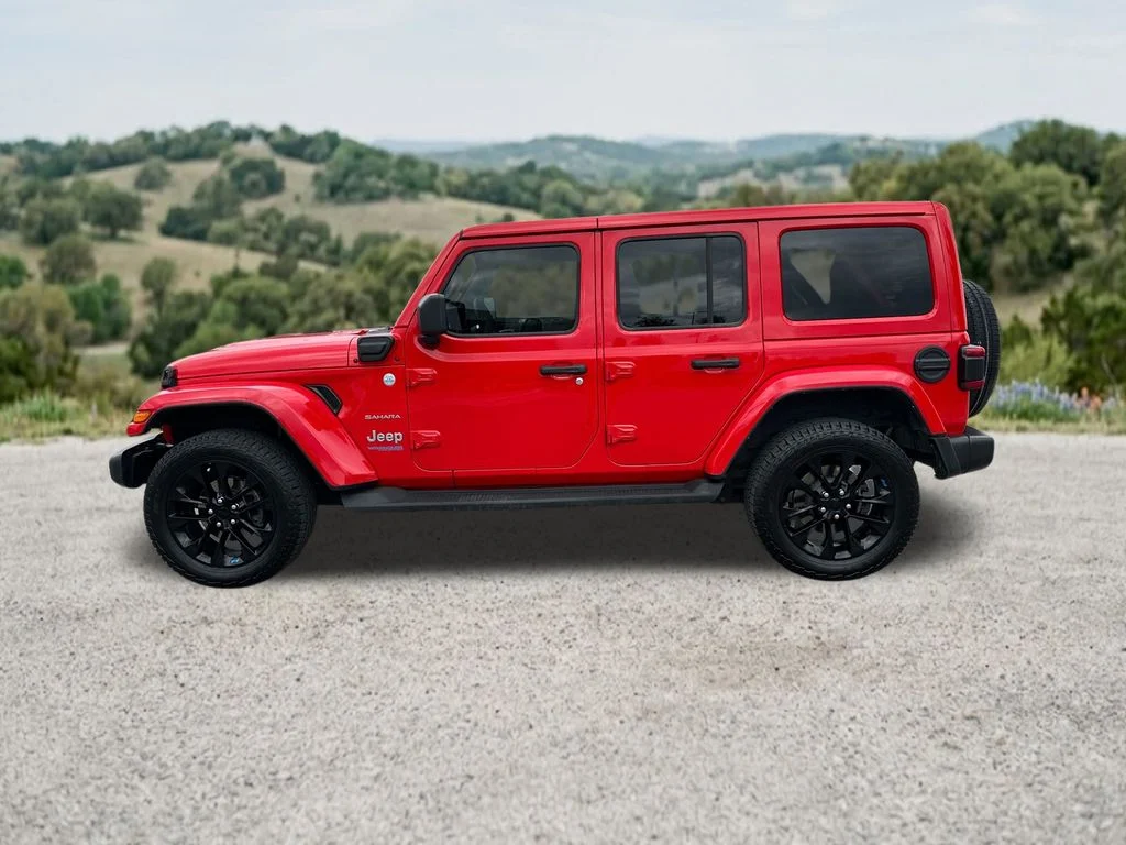 Used 2022 Red Jeep Unlimited Sahara 4xe image 5