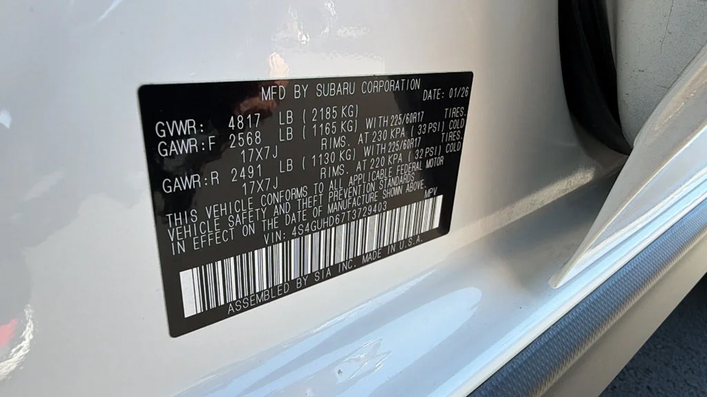 Certified Used 2026 Crystal White Pearl Subaru Premium image 30