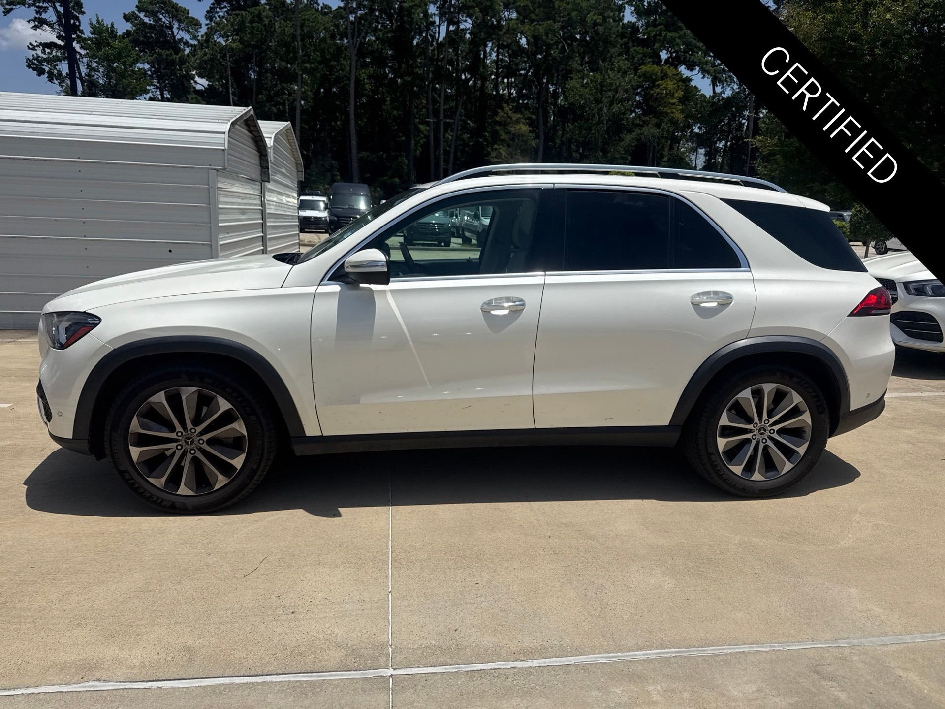 Certified Used 2021 designo Diamond White Metallic Mercedes-Benz GLE 350 image 7