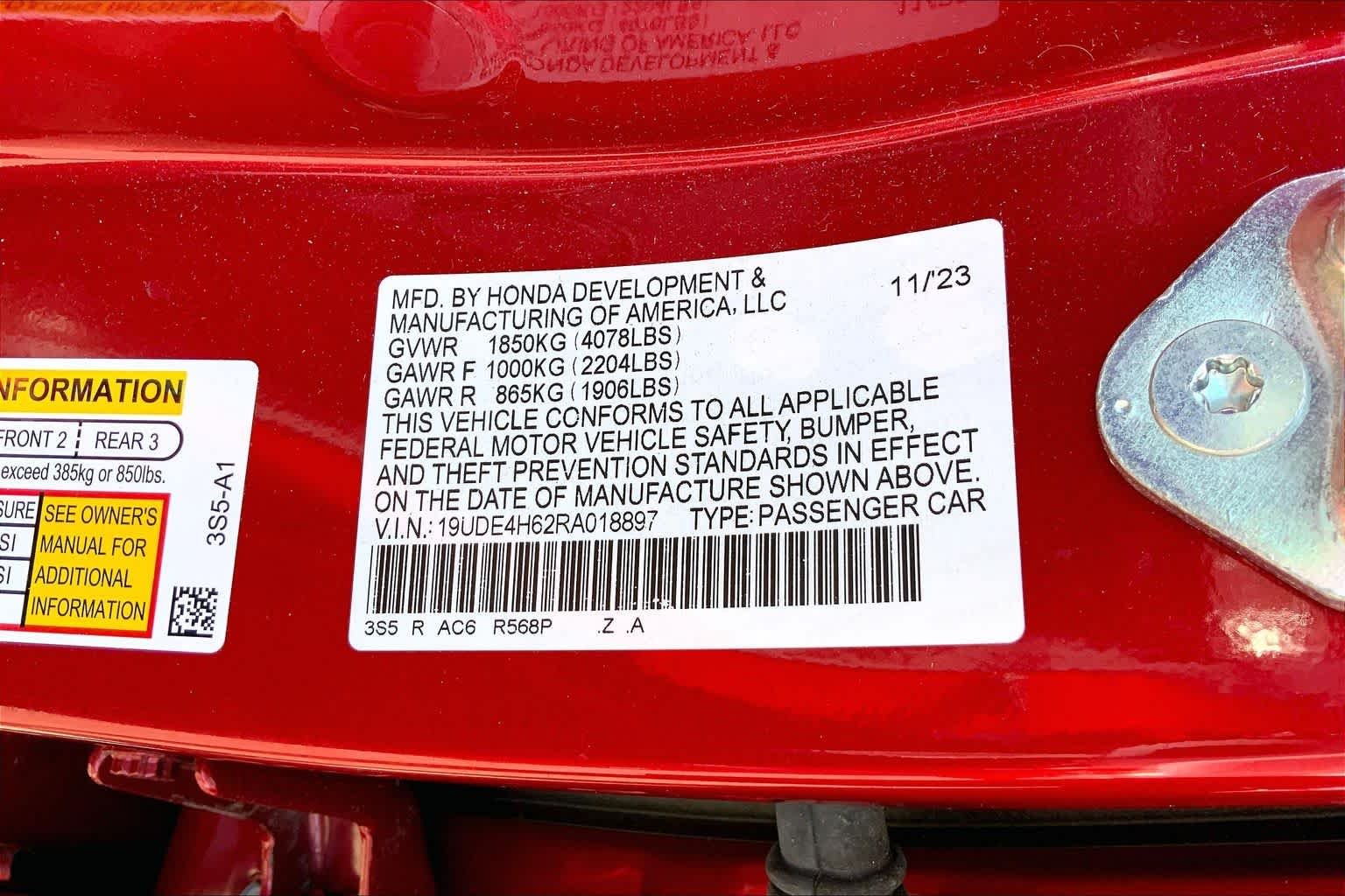 Used 2024 Performance Red Pearl Acura w/A-Spec Technology Package image 37