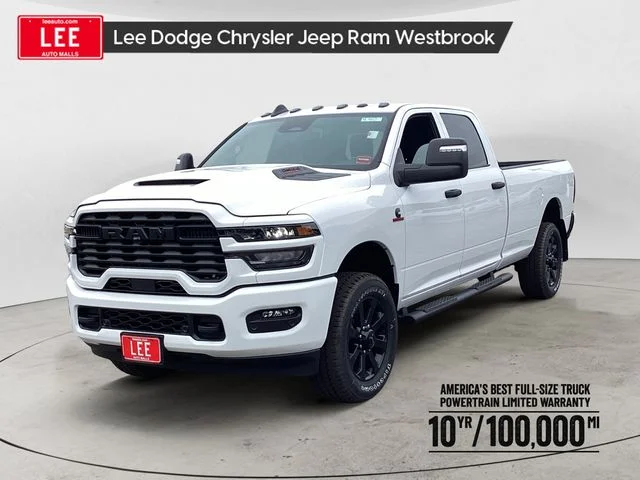 New 2026 Bright White Clearcoat Ram BLACK EXPRESS CREW CAB 4X4 8