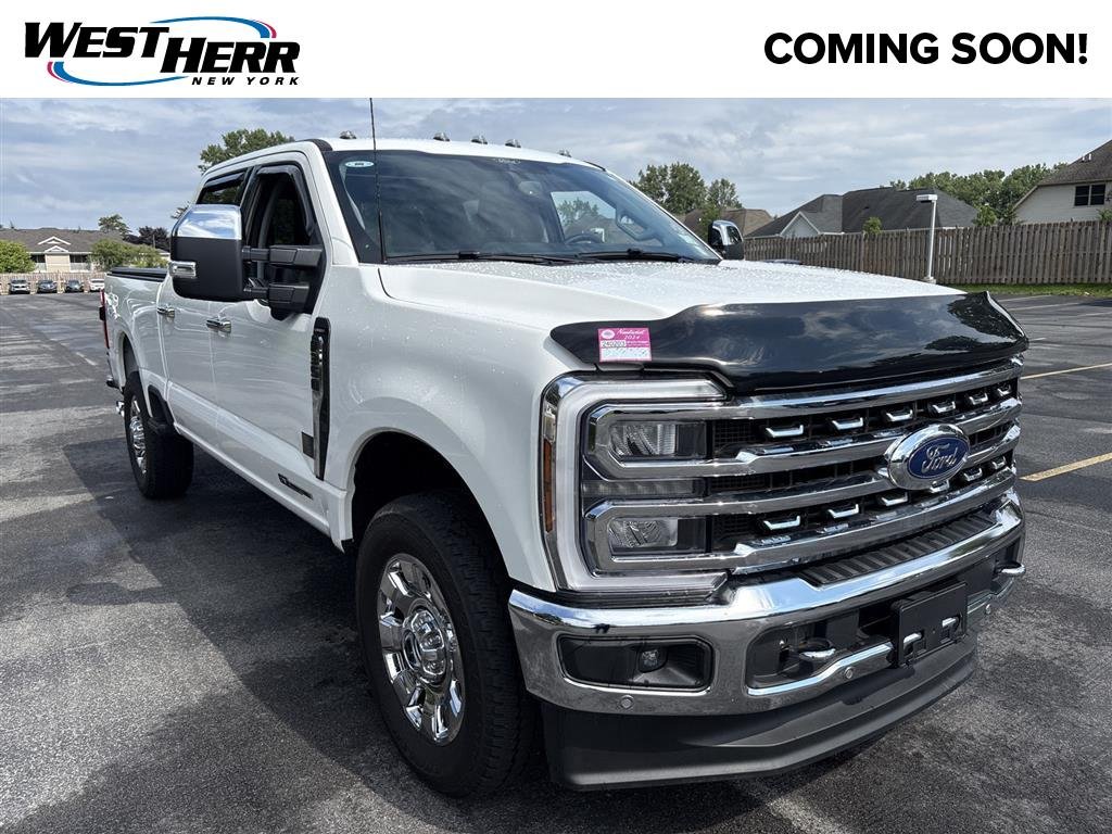 Used 2024 Star White Metallic Tri-Coat Ford LARIAT image 1