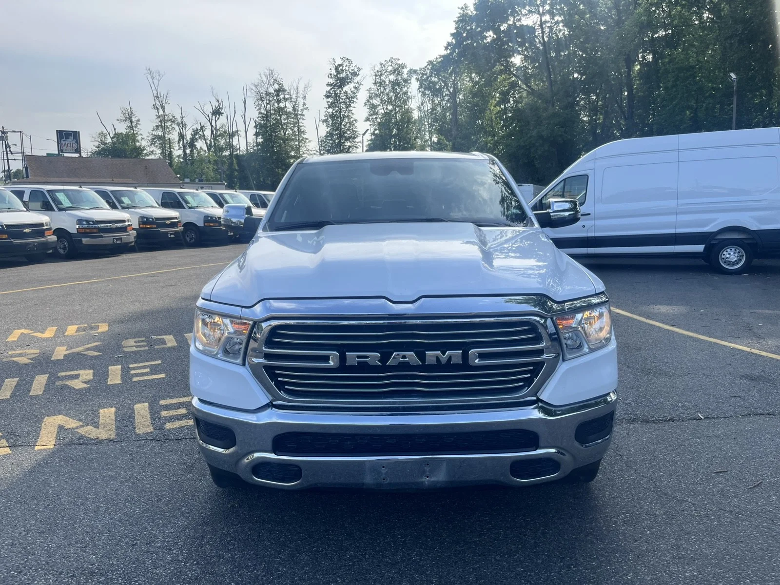 Used 2024 Ivory White Tri-Coat Pearlcoat Ram Laramie image 3