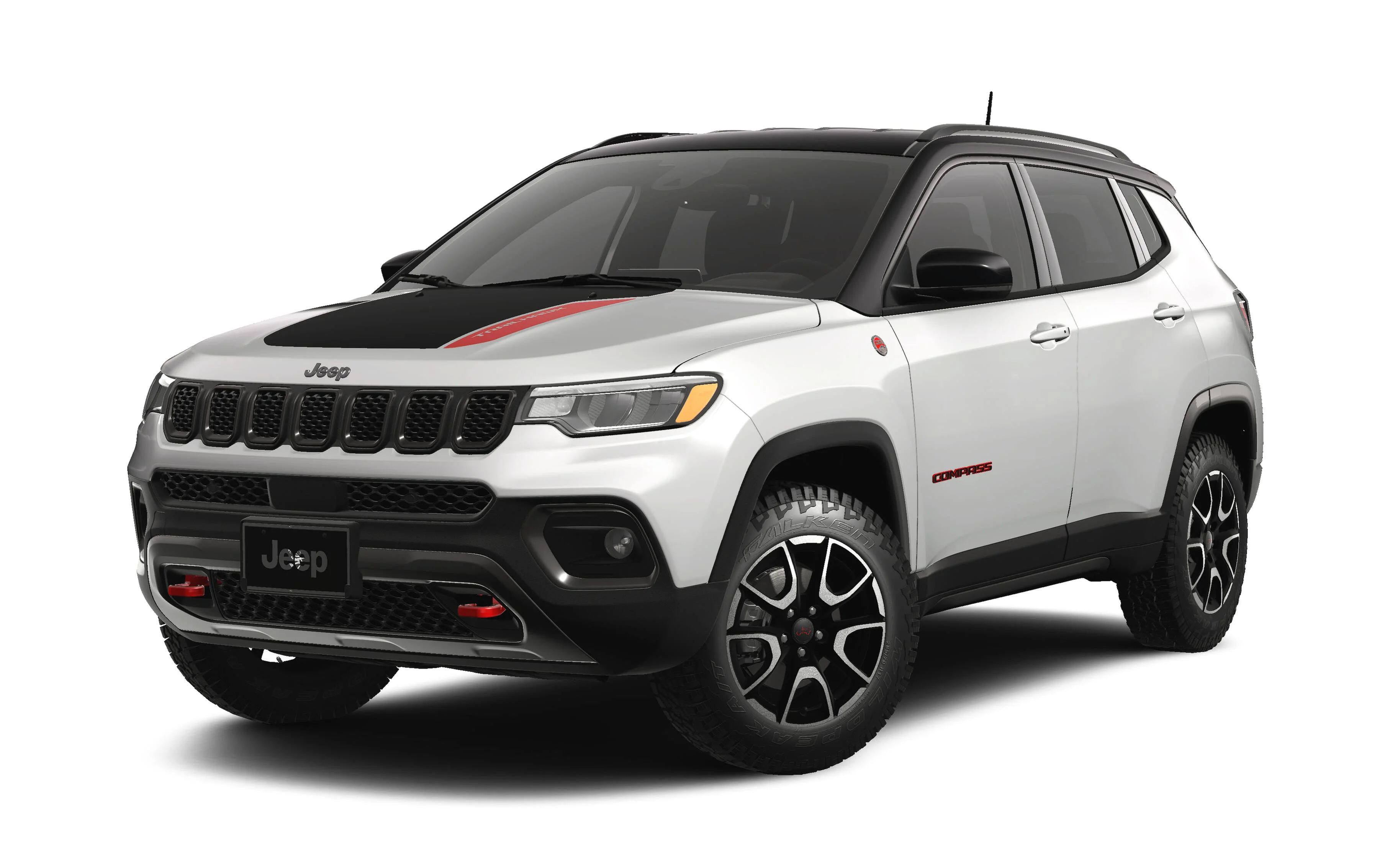 New 2026 Bright White Clear-Coat Exterior Paint Jeep Trailhawk image 1