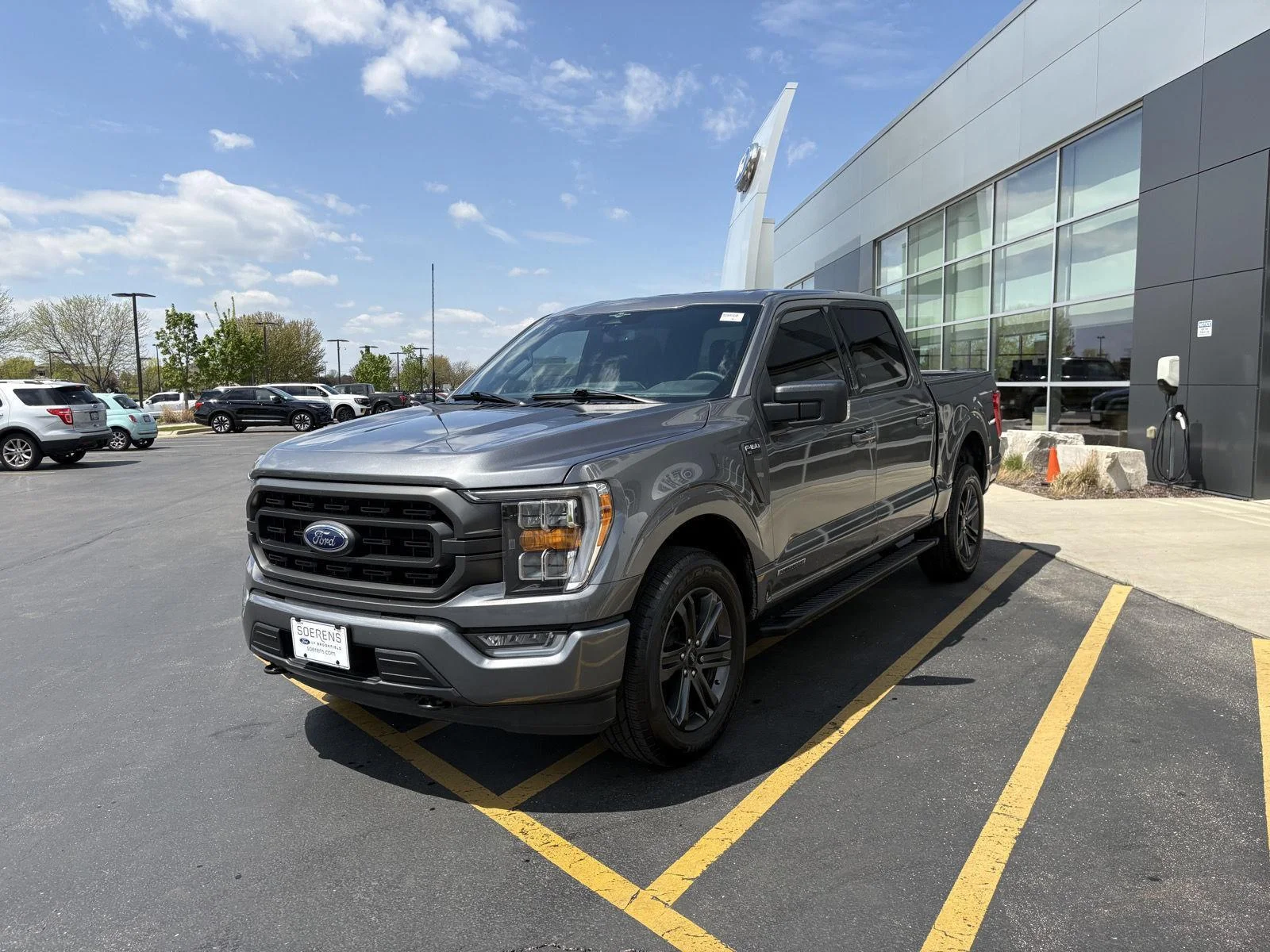 Used 2023 Carbonized Gray Ford XLT image 3