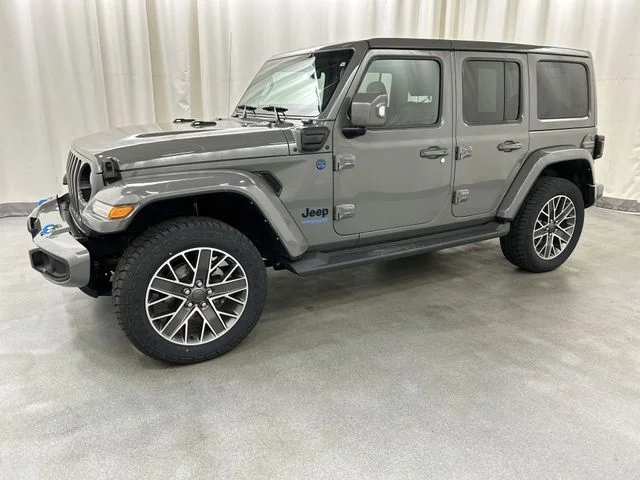 Used 2022 Gray Jeep Unlimited Sahara 4xe image 2