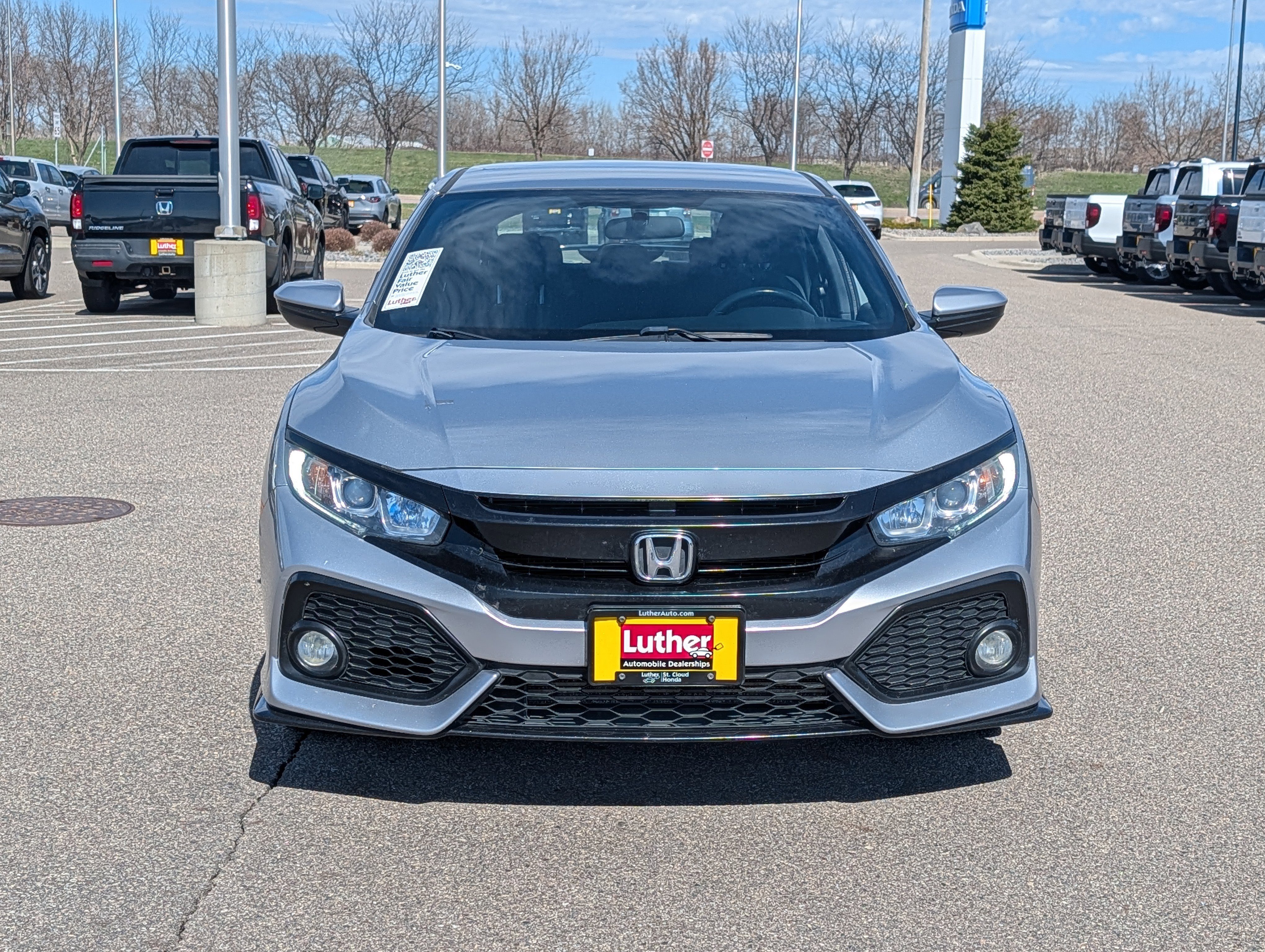 Used 2018 Honda Civic Hatchback Sport with VIN SHHFK7H40JU213911 for sale in Waite Park, Minnesota