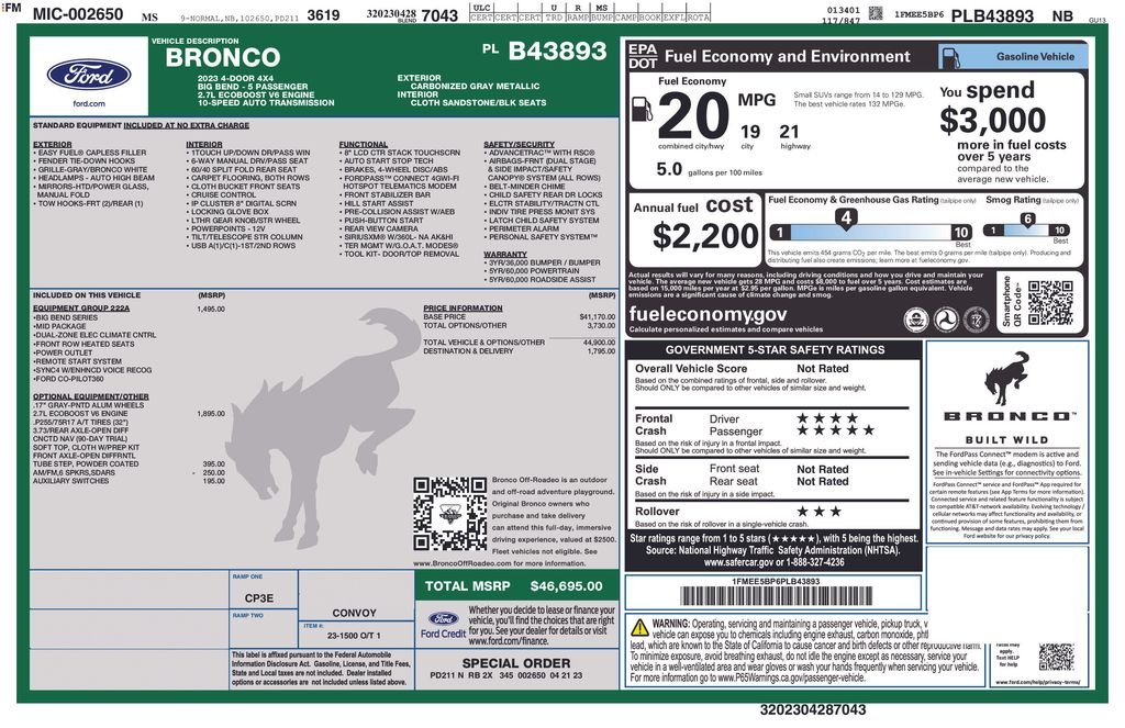 Used 2023 Gray Ford Big Bend image 28