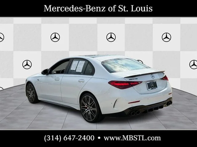 Certified Used 2025 White Mercedes-Benz C 43 AMG® image 3
