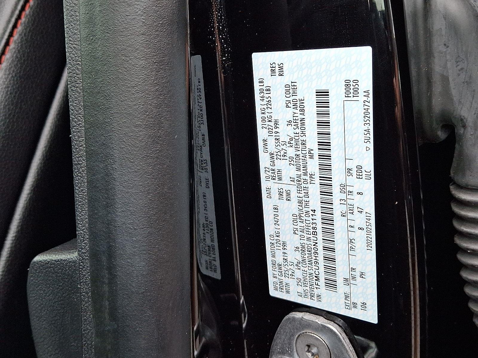 Certified Used 2022 Agate Black Ford SEL image 26