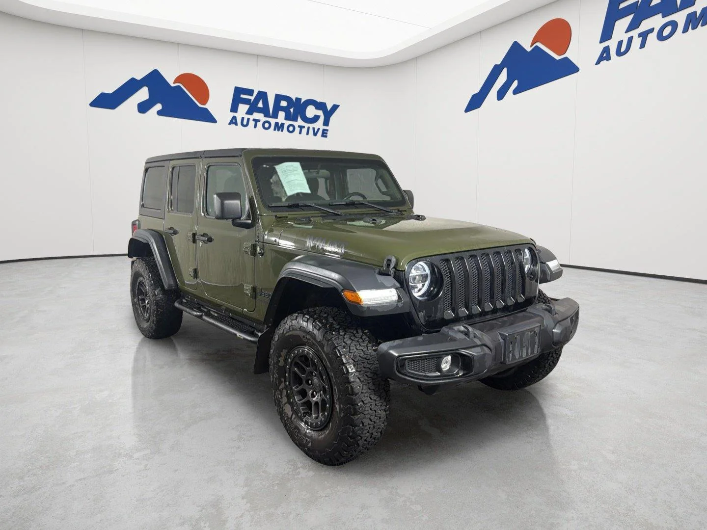 Used 2022 Sarge Green Clearcoat Jeep Unlimited Willys image 6