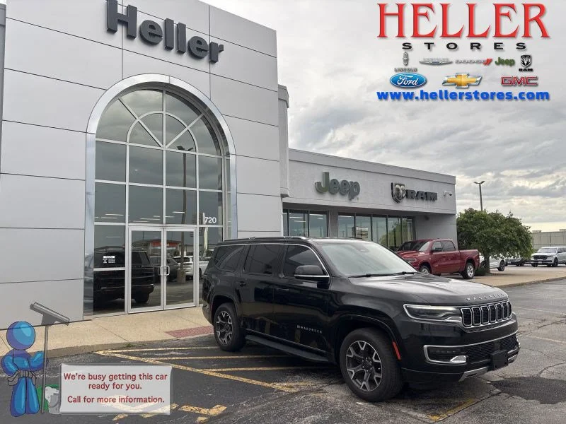 Used 2023 Diamond Black Crystal Pearlcoat Jeep Series III image 1