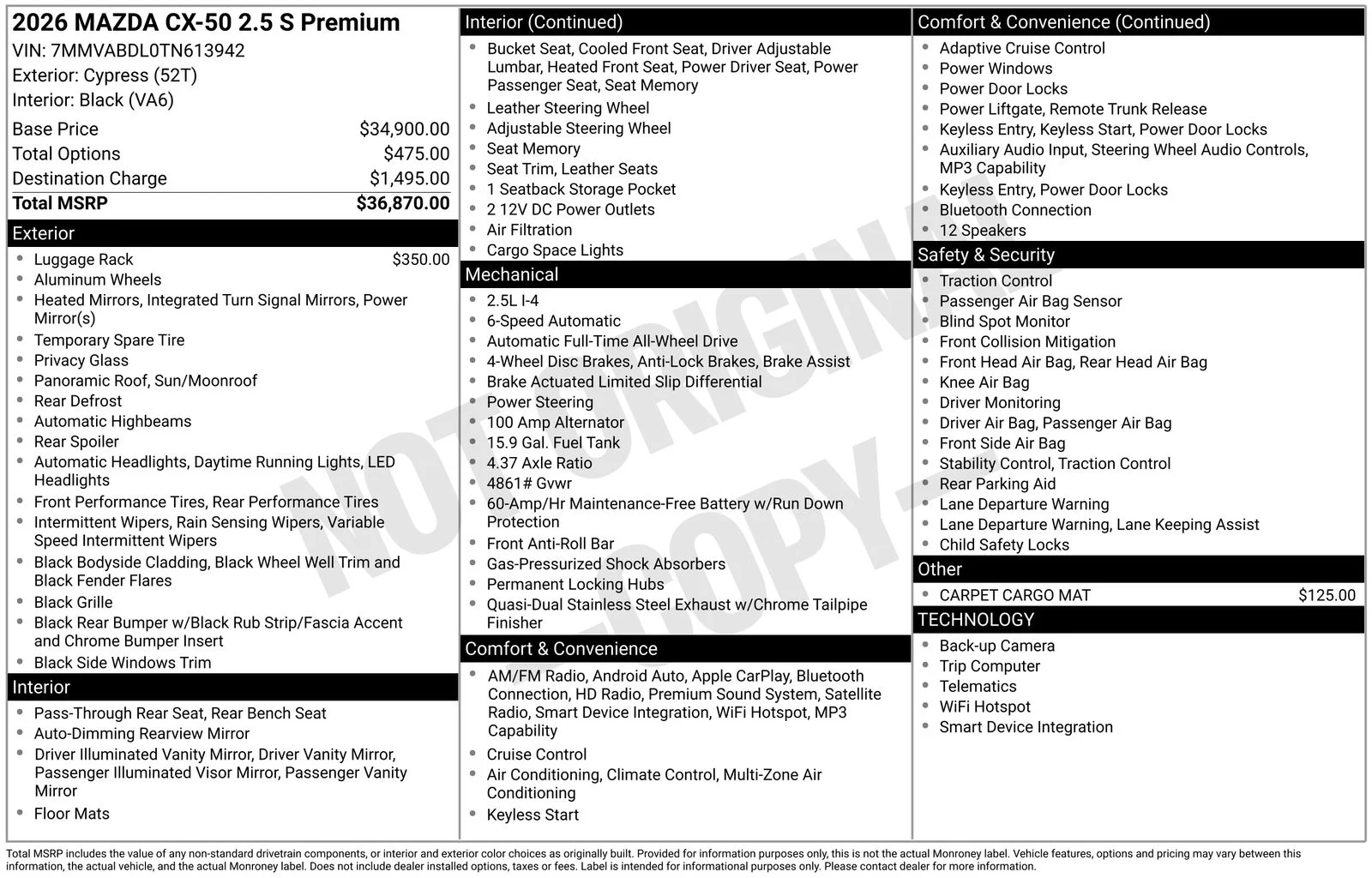 New 2026 Cypress Mazda 2.5 S Premium image 4