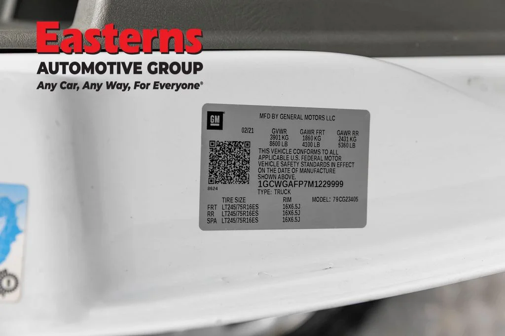 Used 2021 White Chevrolet Work Van image 30