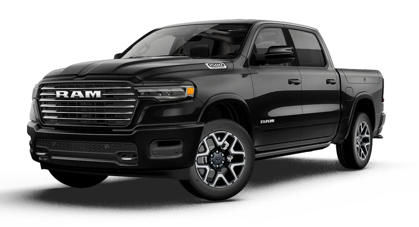 New 2027 Diamond Black Crystal Pearl-Coat Exterior Paint RAM LARAMIE image 1